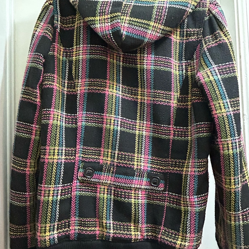 Colorful fun Roxy Black Quilted Jacket - Picture 2 of 4